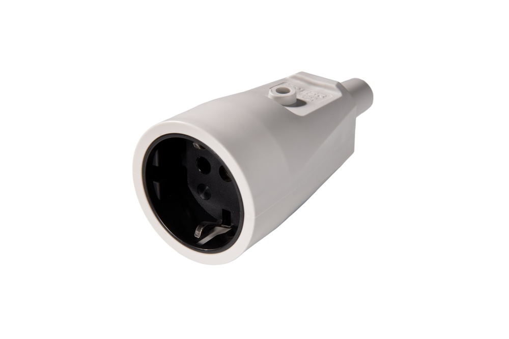 Martin Kaiser Grey Mains Line Socket With Earthing Contact Shutter - 551K/GR [2 pieces]