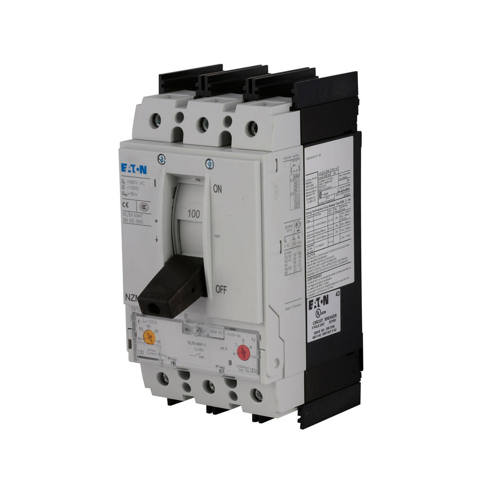 Eaton NZM2 3P 125A Leistungsschalter mit RCD 30mA Typ B AC/DC empfindlich - 184960