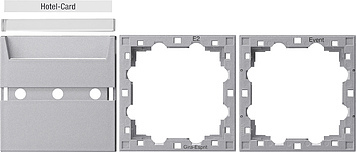 Gira Access Hotel Card System 55 Aluminum - 810626