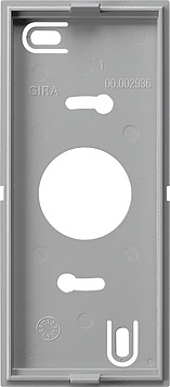 Gira Montageplatte Wohnungsstation mit Gong-System 55 Aluminium - 850526