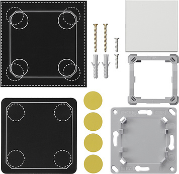 Emisor de pared inalámbrico Gira EnOcean Sistema de 1 canal 55 - 823127