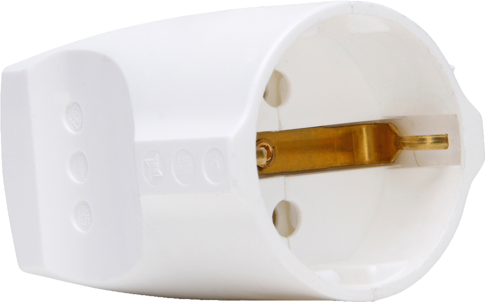 Kopp Contrast Plug 3x1.5mm 16/250V Clear White - 183229001 [20 pieces]