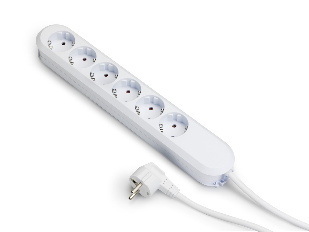 Bachmann Smart 6x230V 5M Kabel mit RA Stecker Weiß (Europäische Steckdose) - 381.249K