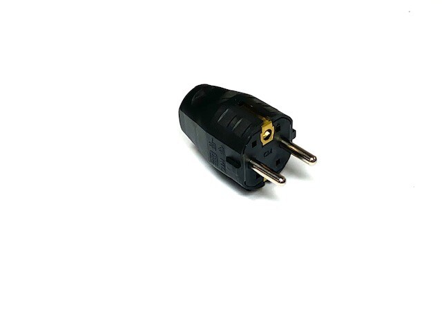 Bachmann Stecker mit Schutzkontakt Kunststoff 250V Schwarz IP20 - 910.100