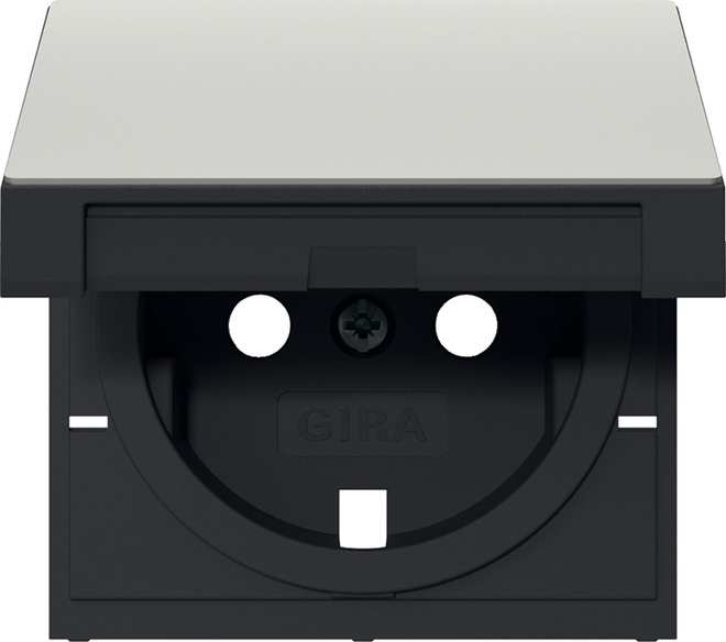 Gira Schuko Socket HC System 55 Stainless Steel - 4922600