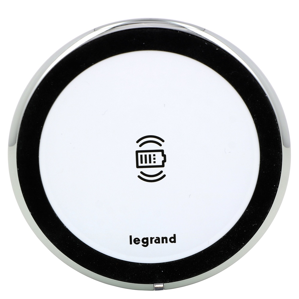 Chargeur électrique sans fil Legrand Disq80 15W blanc - 077642L