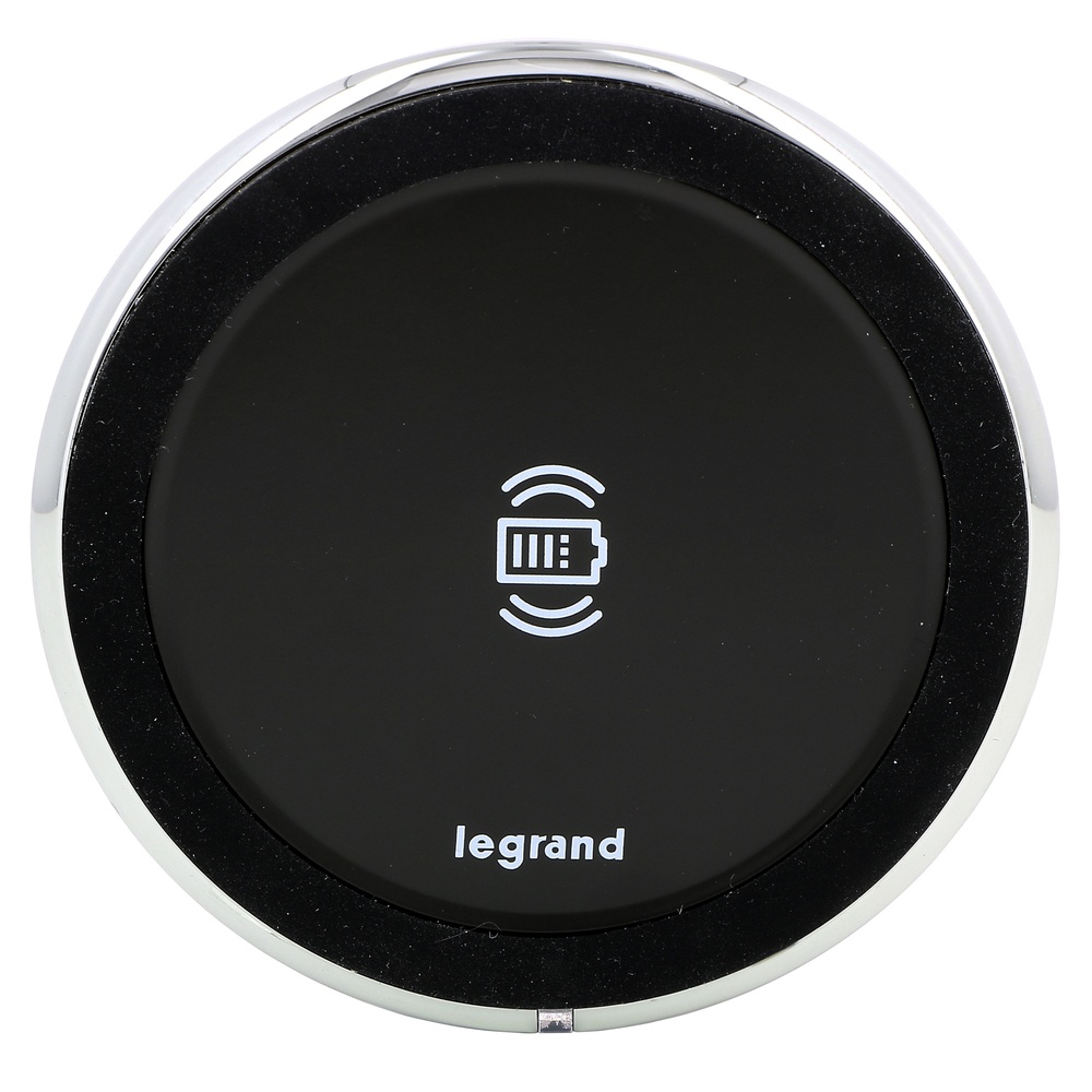 Legrand Disq80 Cargador Inalámbrico Qi 15W Negro - 077643L