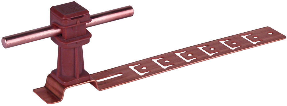 Dehn Roof Conductor Holder Unisnap Copper Plastic Brown - 204177