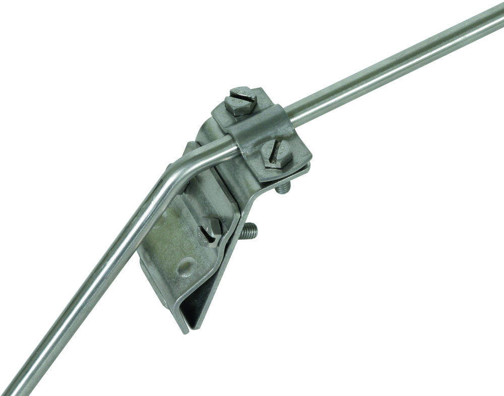 Dehn Stainless Steel Gutter Clamp 13-25mm Two-Screw Cleat - 338009