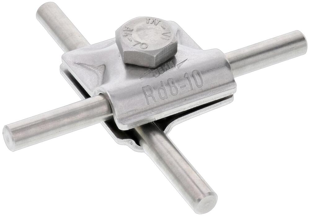 Dehn MV Clamp StSt V4A For Rd 8-10mm With Hexagon Screw - 390079