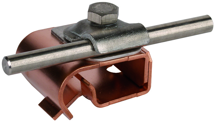 Dehn Bimetallic Gutter Clamp With Double Cleat Cu-St/TZN - 339167