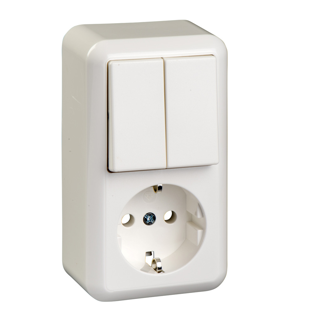 Schneider Electric Combi Switch And Wall Socket Series - 388504