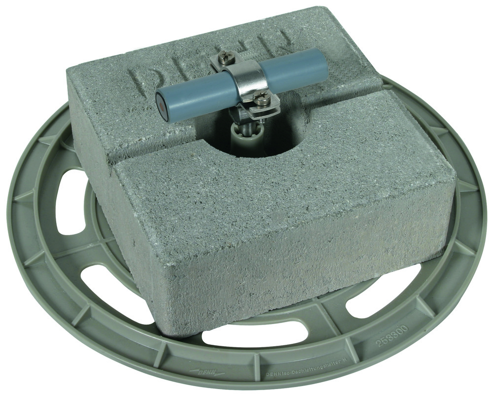 Dehn Roof Conductor Holder With Support Plate And Concrete Block - 253229