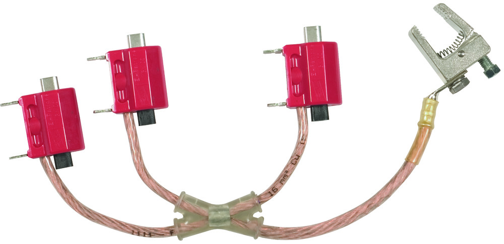 Dispositivo de cortocircuito de puesta a tierra tripolar de Dehn TI 16MM - V1RC3P2