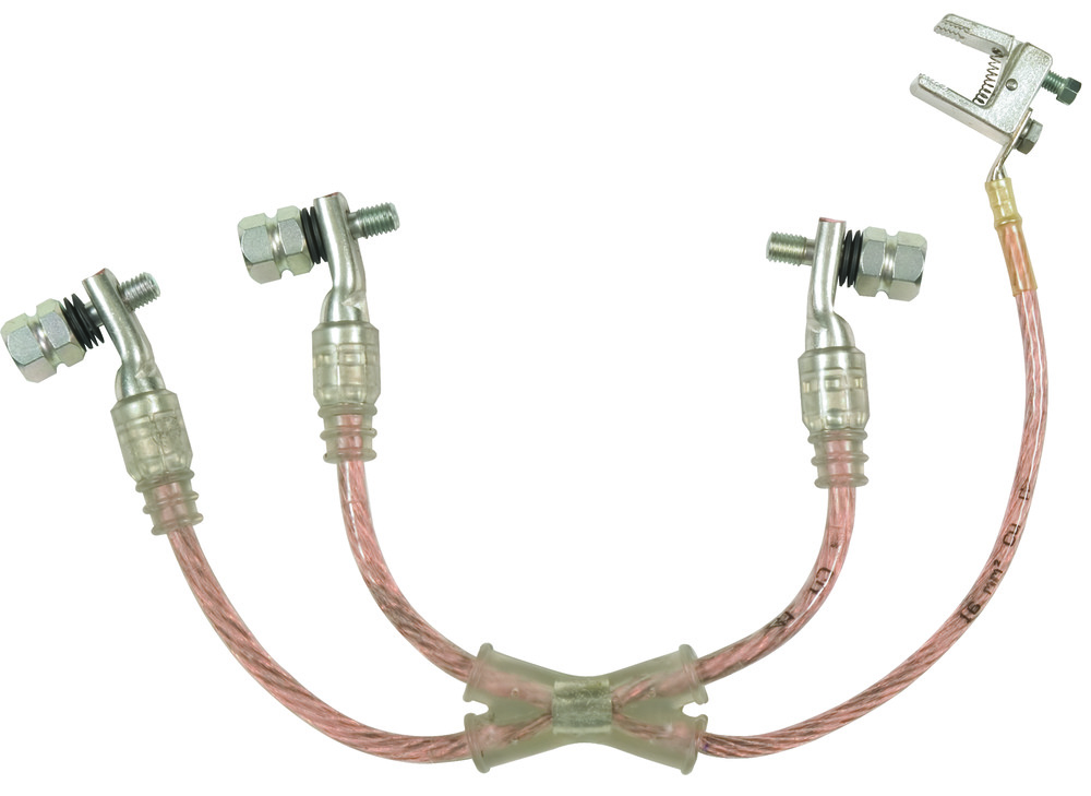 Dehn Dispositif de mise à la terre tripolaire à court-circuit TI boulon M10 16mm - VSB29AH