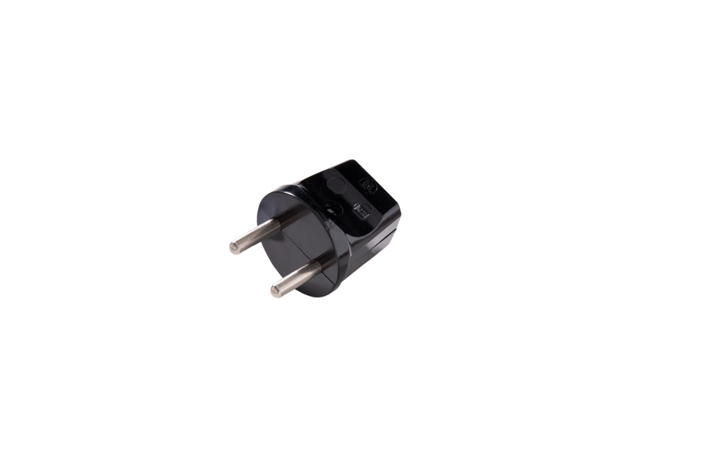 Martin Kaiser 2P Plug Without Earthing Contact 16 Amp Black - 613/sw