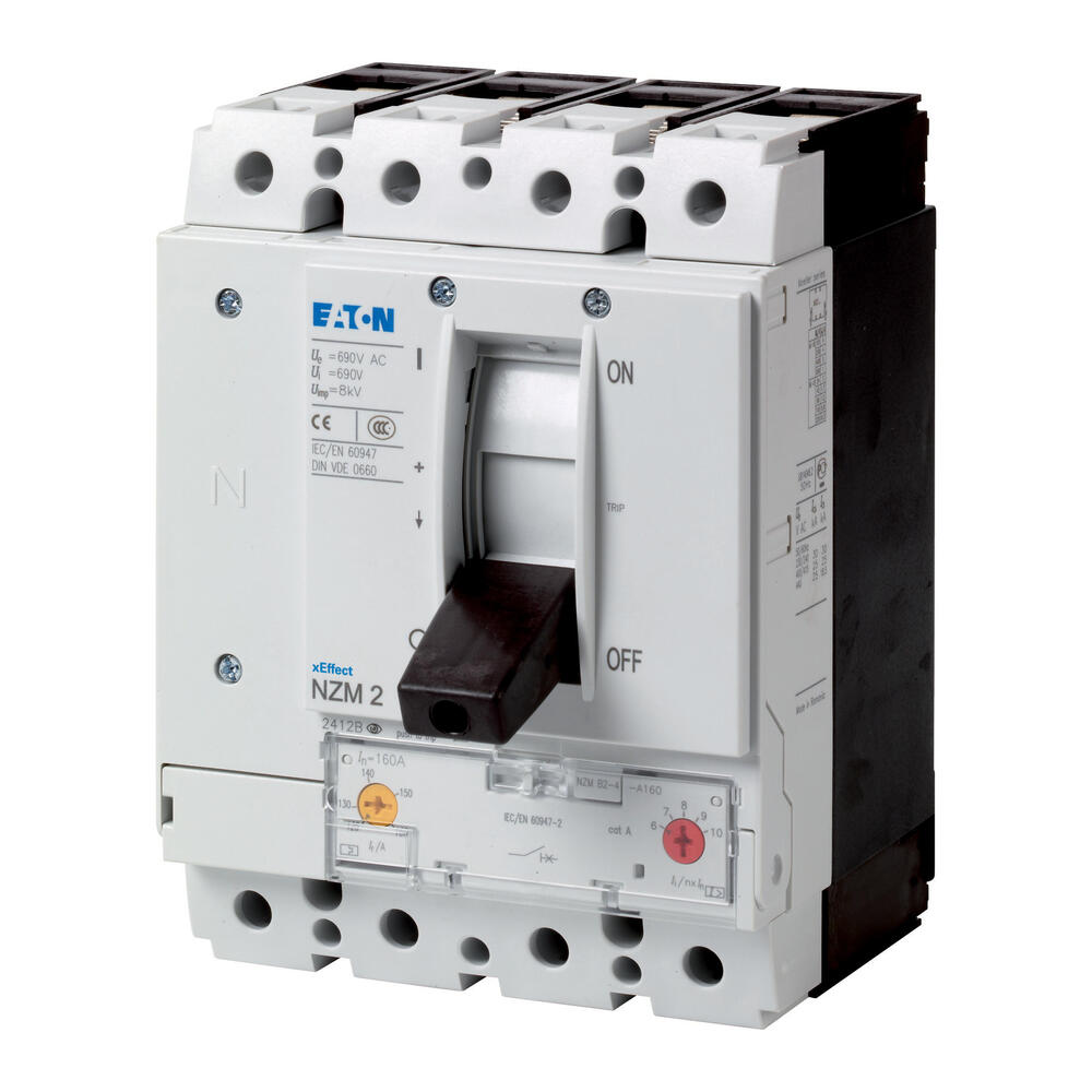 Eaton NZM2 4P 100A Circuit Breaker With Box Terminals UL Certified - 153390