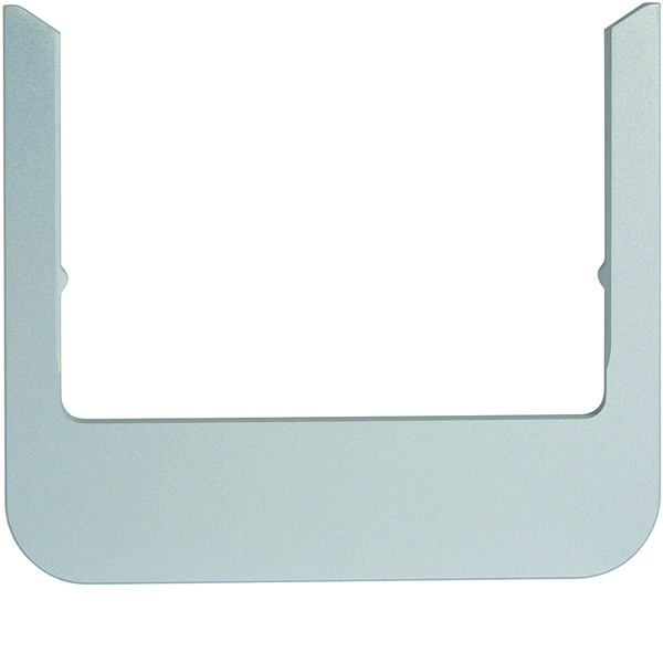 Hager Berker Design Window Rounded Aluminum - WD1153