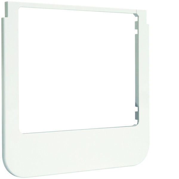 Cadre design Hager Berker - arrondi - blanc polaire brillant - WD1121