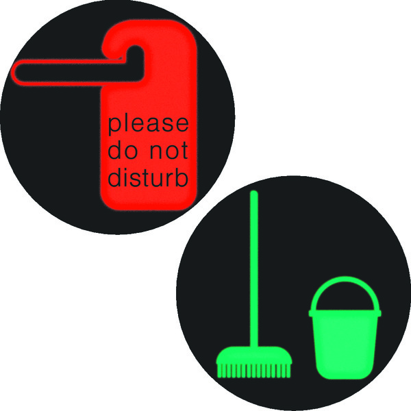 Hager Berker Rond Folie Bi-Color Niet Storen Make Up Kamer LED Bord - 19058013