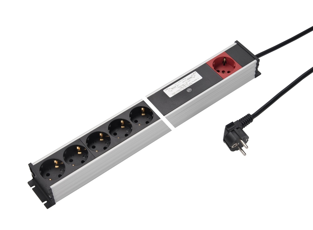 Martin Kaiser Regleta Master Slave de 6 vías con cable de 3M (Enchufe Europeo) - 1171ZL6L-SW3