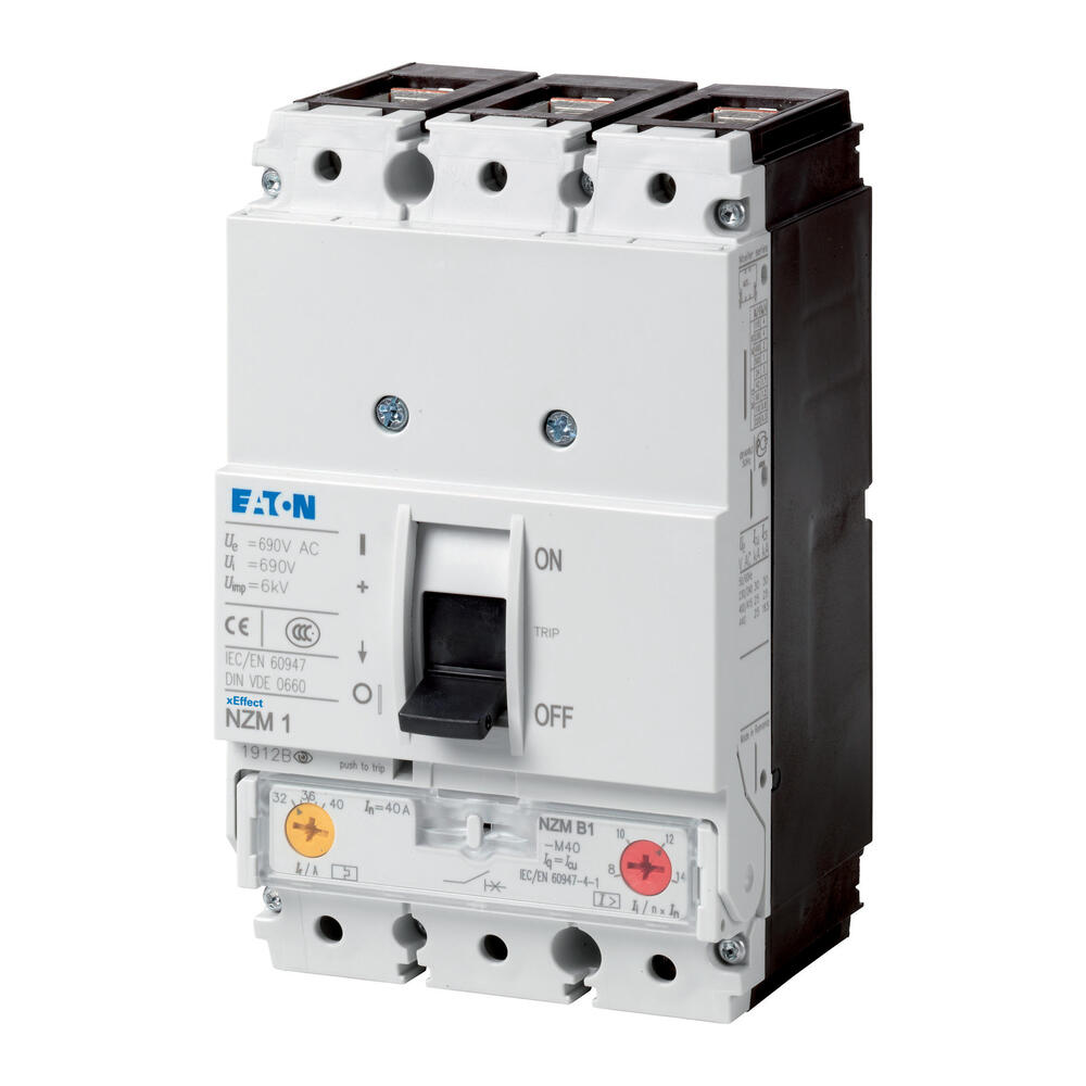 Eaton 3P 40A 36KA Circuit Breaker NZMC1-M40 - 271398