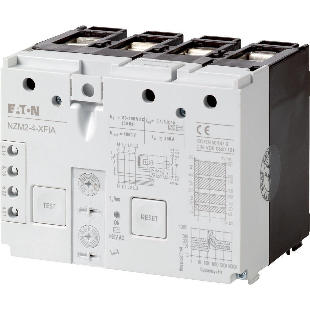 Eaton NZM2-4-XFIA Erdschlussrelais einstellbar 0,3-1A AC/DC empfindlich 4P - 292346