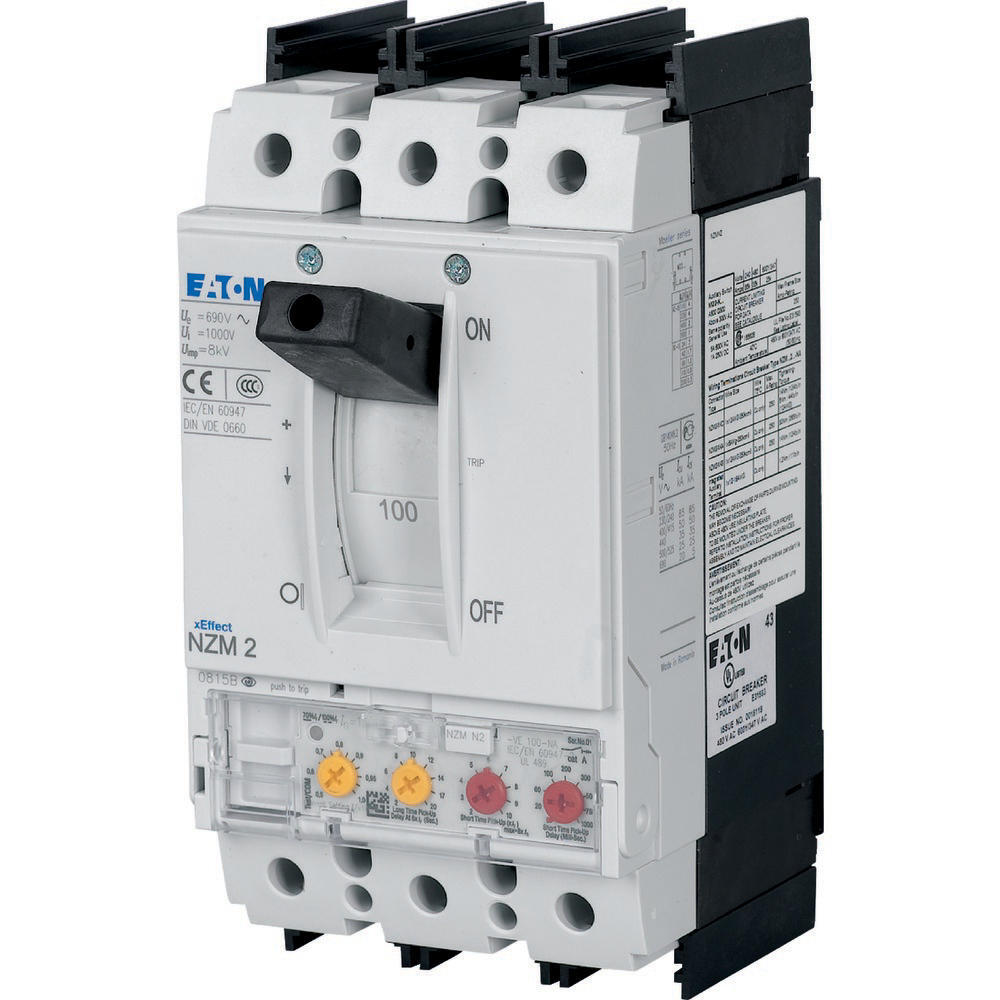 Eaton 3P 100A 150KA Disjoncteur avec terminaux de boîte UL IEC - 107846