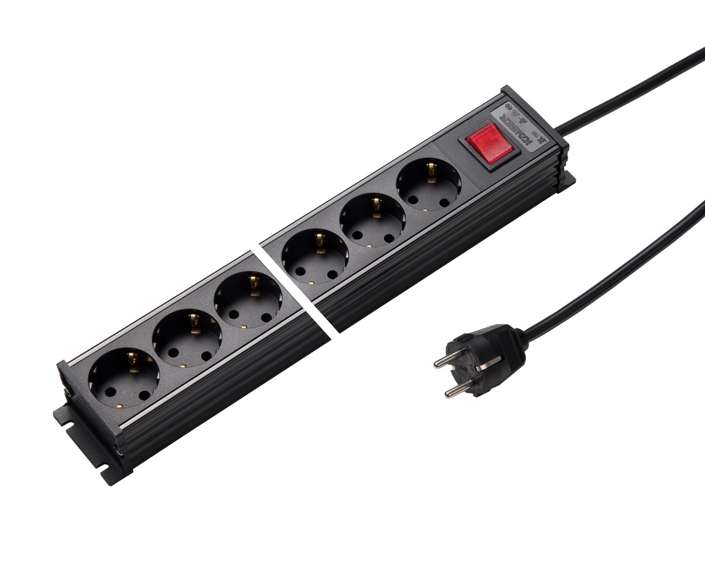 Martin Kaiser Power Outlet Strip 10-Way 45 Degree With Switch Cable 1.5m - 1101ZL10SW15