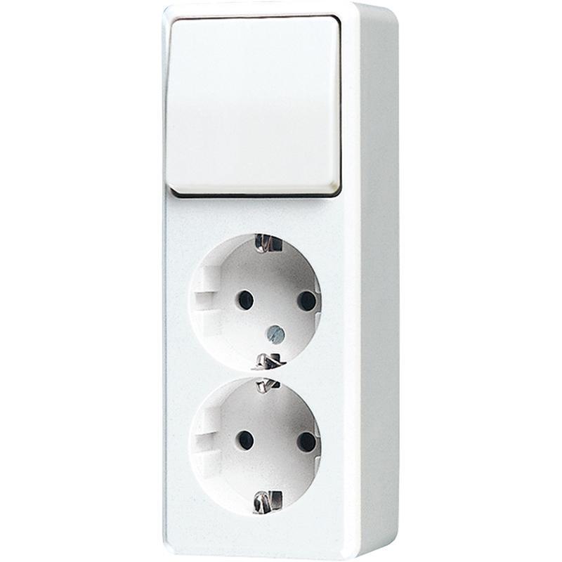 Jung Combination Switch AP600 A White With R/A - 626AWW