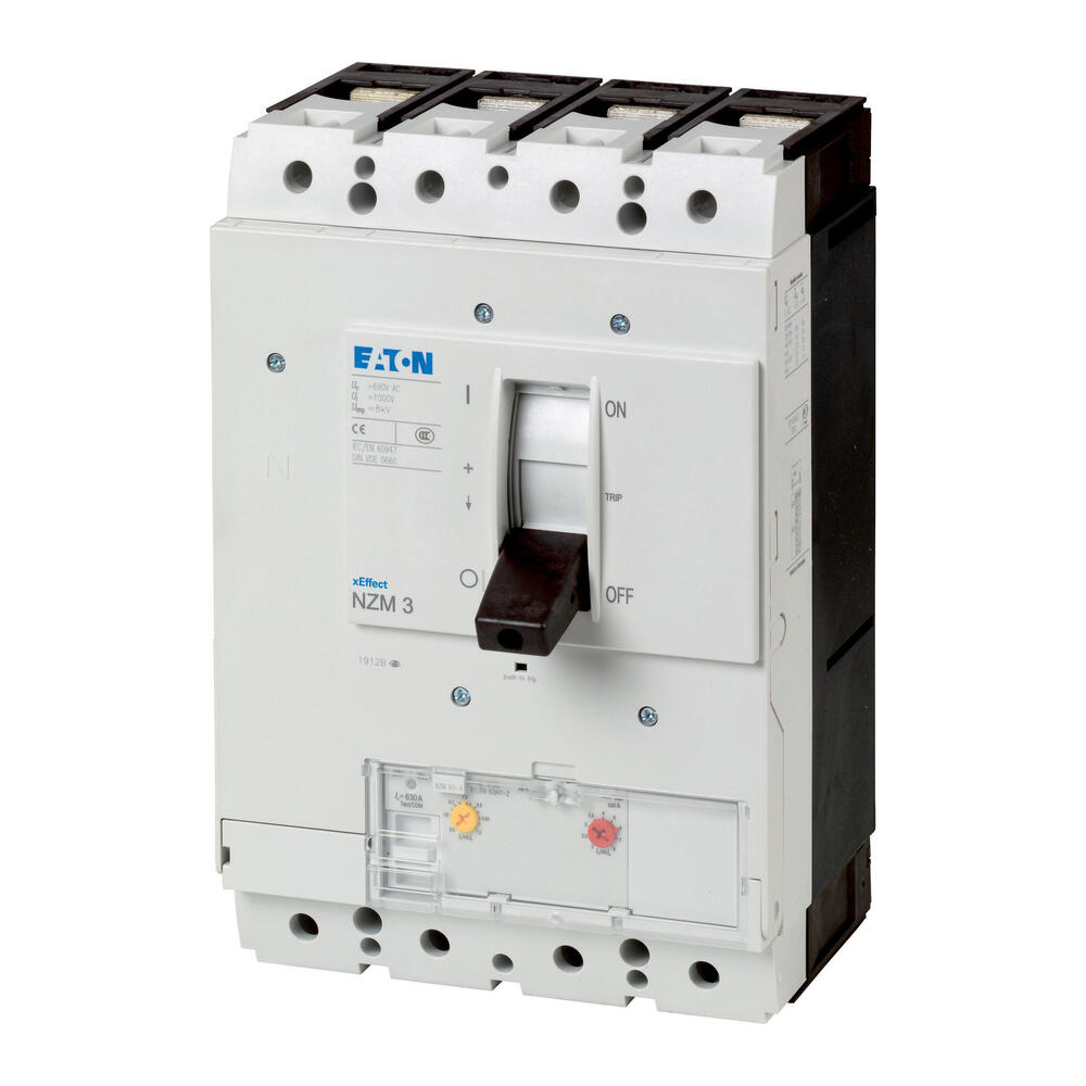 Eaton NZM3 4P 630A 50KA Circuit Breaker With Bus Terminals - 111658