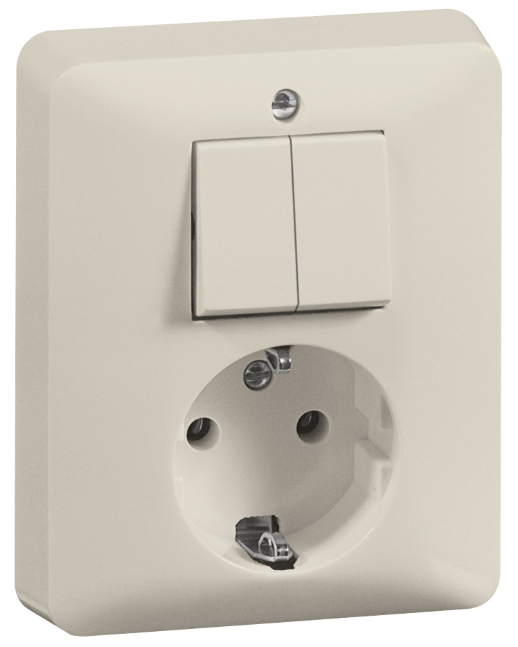 Peha Standard Combination Switch Socket Series Inbuilt White - 00246521