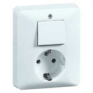 Peha Standard Combination Switch and Socket with Earth Wire - 00239721