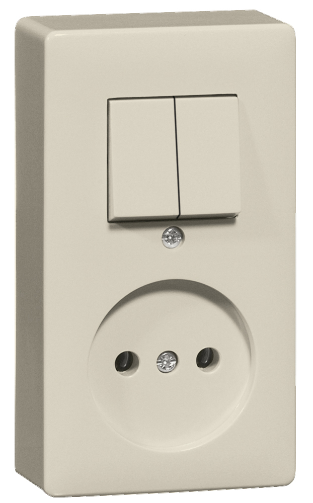 Peha 1995 Series Switch Socket Combination Without Ground - 00274521