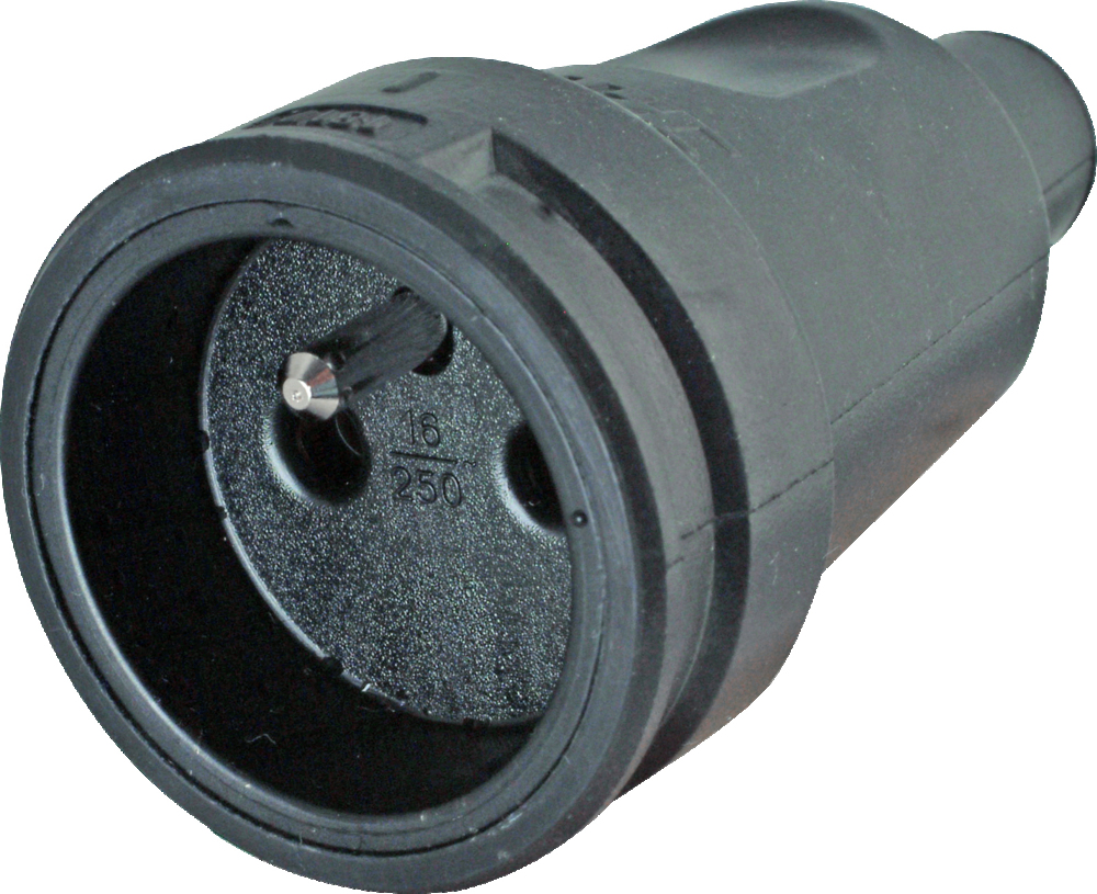 Gummi-PA-Steckverbinder schwarz - 181716004