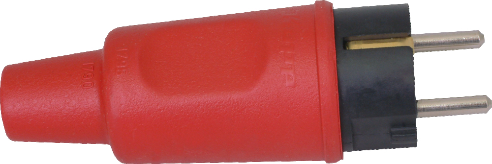 Enchufe de goma IP44 Rojo - 179512005