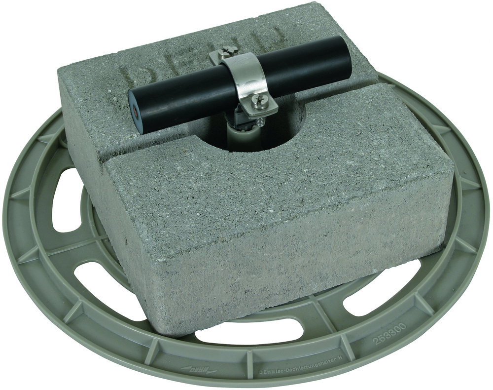 Dehn Dachauflagenhalter mit Grundplatte und Betonblock - 253333