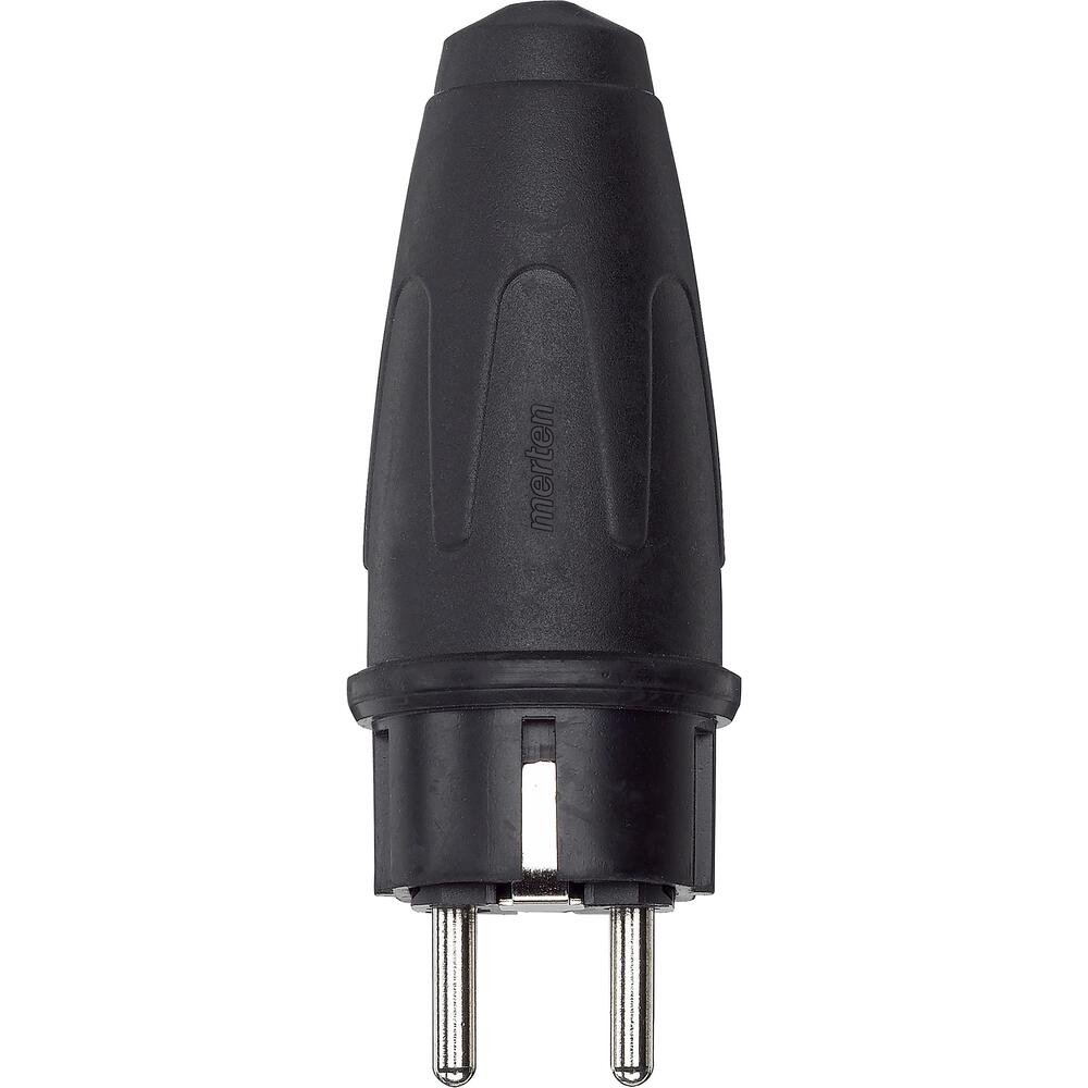 Schneider Rubber Plug With Grounding Black - 122151