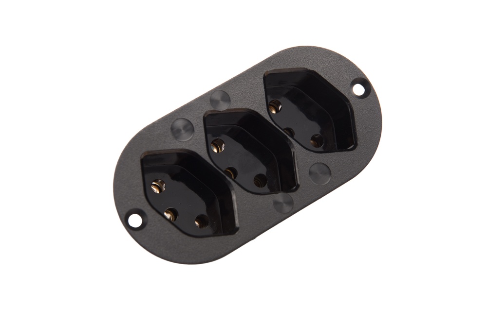 Martin Kaiser 3-Way Inbuilt Device Socket Earthing Contact Black - 503/2/sw [160 pieces]