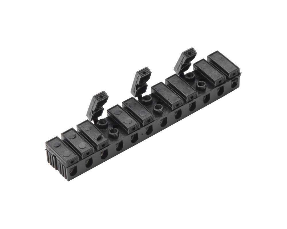 Martin Kaiser 12-Pole Terminal Block 6mm2 With Cover Black - 636/sw [250 pieces]