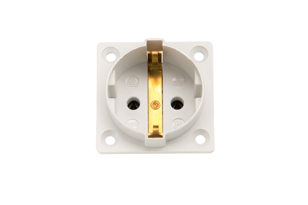 Martin Kaiser 1-Way In-Wall Device Socket with Earthing IP20 Blanco - 386K/1/kws [90 piezas]