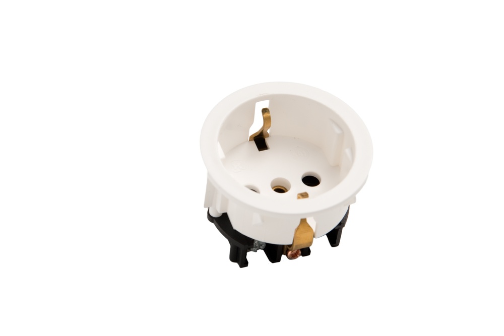 Martin Kaiser 1-Way Flush Socket With Earthing Contact IP20 White - 391/3/kws [100 pieces]