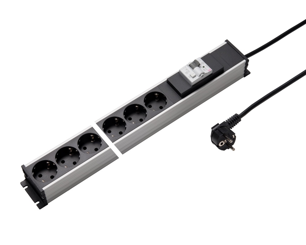 Martin Kaiser Power Strip 6 stopcontacten 16A stroomonderbreker 3m kabel - 1339ZL6L-SW3