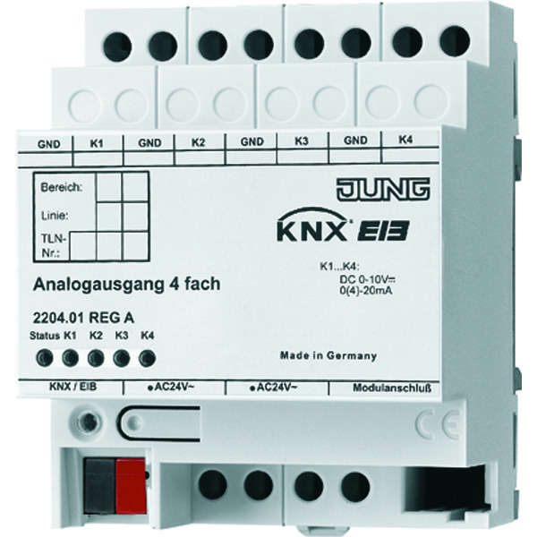 Jung KNX Analog Output Module 4V - 2204.01REGA