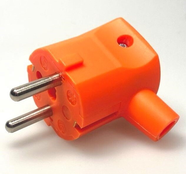 Martin Kaiser MK Stecker mit Schutzkontaktsystem Orange - 577/or [250 Stück]