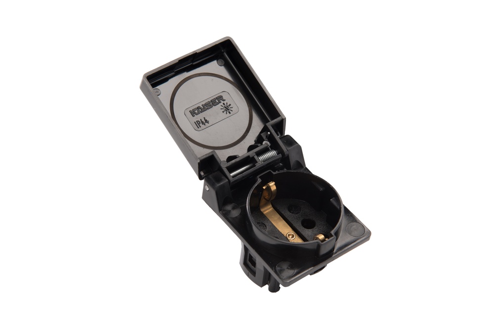 Martin Kaiser 1-Way Flush-Fitting Socket Earthing Contact Black - 496/1/sw