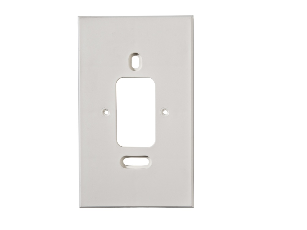 Martin Kaiser Placa de montaje rectangular termoplástico blanco - 827T/ws