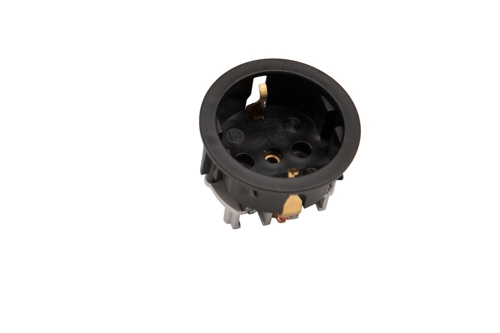Martin Kaiser 1-Way Inbuilt Device Socket With Shutter IP20 Black - 391K/2/sw