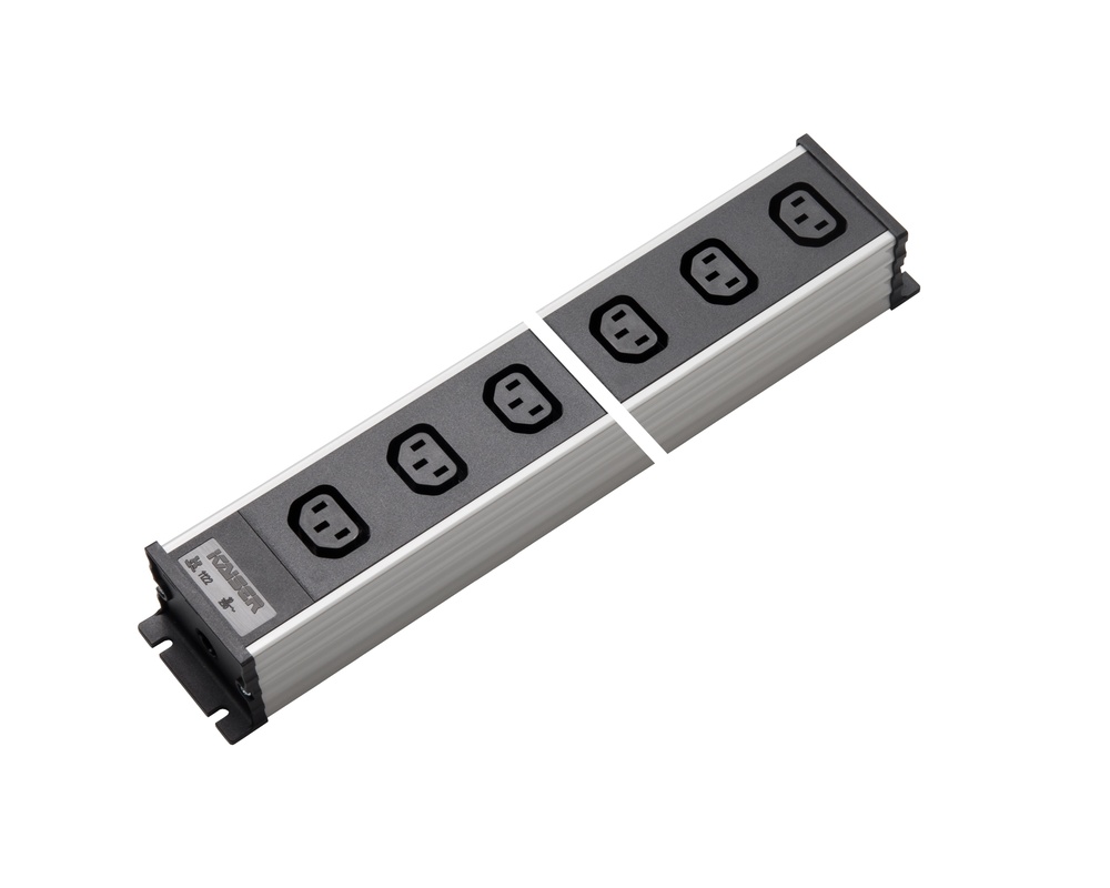 Martin Kaiser 10-Way Power Strip IEC Socket C13 70 Degrees 10Amp - 1122/10l-sw