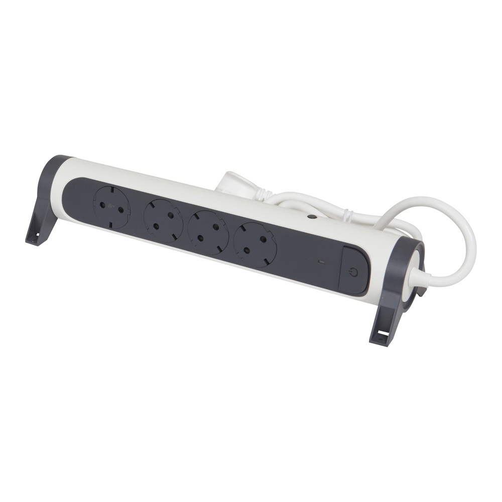 Legrand Premium Automatik-Steckdose 4x mit 1,5m Kabel (Europäische Steckdose) - 694525